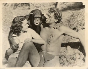 movie,jane,johnny weissmuller,tarzan,foto d'epoca originale 26x20 photo rare gq - Picture 1 of 1