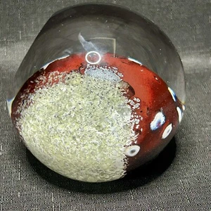 Glass Eye Studio GES Celestial Series MERCURY Paperweight Signed Glows In Dark - Picture 1 of 14