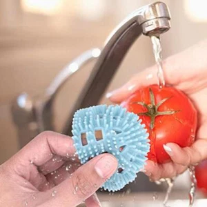 Silicone Egg Washer Kitchen New Cleaning Tools Egg Brush Cleaner L0B5 - Picture 1 of 8