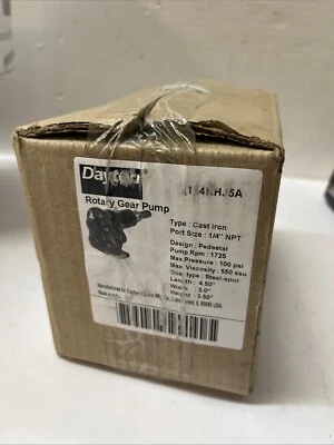 Cabezal de bomba de engranaje rotativo Dayton 4KHJ5A, 1/4 pulg. Foto 1 de 2