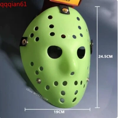 Маска Джейсона на Хэллоуин Voorhees хоккей ужас убийца мужская взрослая маска из ПВХ для косплея - Изображение 1 из 4