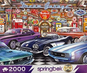 SPRINGBOK "DREAM GARAGE" 2000 Piece Jigsaw Puzzle - Picture 1 of 4