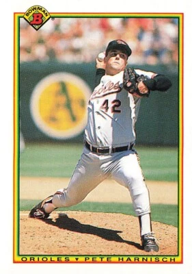 1990 Bowman #247 Pete Harnisch Baltimore Orioles - Image 1 of 2