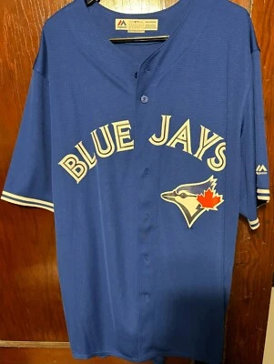 Toronto Blue Jays Majestic Jersey Men's XXL Blue Alternate - Image 1 of 4