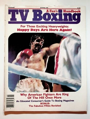 1981 Spring TV Boxing Magazine Why American Fighters Are King Fabulous Fifties - Image 1 of 4