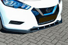 Per Nissan Micra 5 K14 17-22 Gonna/Splitter spoiler paraurti anteriore nero