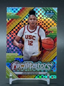Facilitadores universitarios Bowman Chrome U 2024-25 X-Fractor F-18JUJU WATKINS USC - Imagen 1 de 2