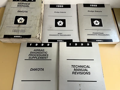 Dodge Dakota 1999 manual de servicio de fábrica y procedimientos de diagnóstico Foto 1 de 4