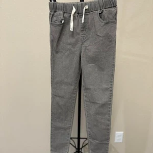 Grey and white jogger style jeans with drawstring waist and pockets Size 10 - Picture 1 of 5