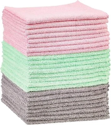 USTRADEENT Microfiber Cleaning Cloth Pack Of 10, 12x12 Inches All Purpose Clean
