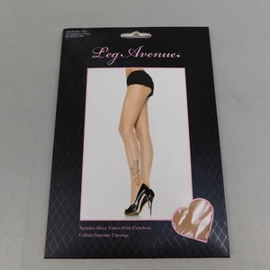 Leg Avenue 7432 Spandex Sheer Tattoo Print Pantyhose #3767 - Picture 1 of 5