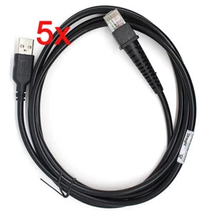5pc US 6FT USB Cable For Datalogic D100 GD4130 QD2130 QW2100 Scanner CAB-426E - Picture 1 of 2