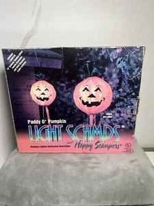 Pumpkin Light Scamps Hanging Halloween 10” Outdoor Lighting NIB - Picture 1 of 2