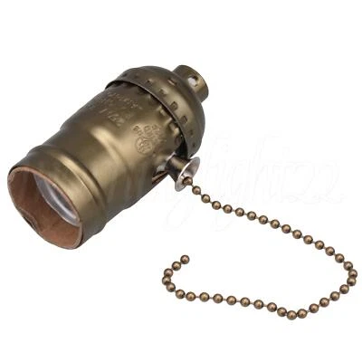 5pcs AC110-240V E27 Vintage Aluminum Chain Lamp Holder Bronze - Image 1 of 4