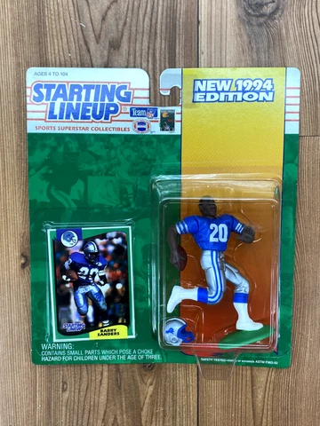 DEADSTOCK Vintage 1994 Starting Lineup Detroit Lion Barry Sanders Action Figure Cover