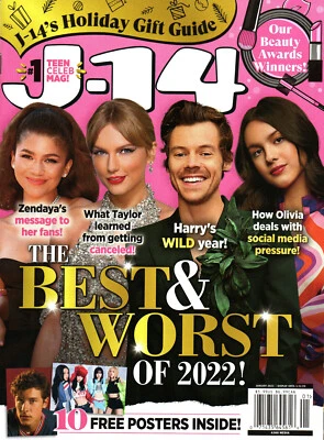 J-14 January 2023 Taylor Swift Harry Styles w/ Shawn Mendes Blackpink Posters - Image 1 of 2