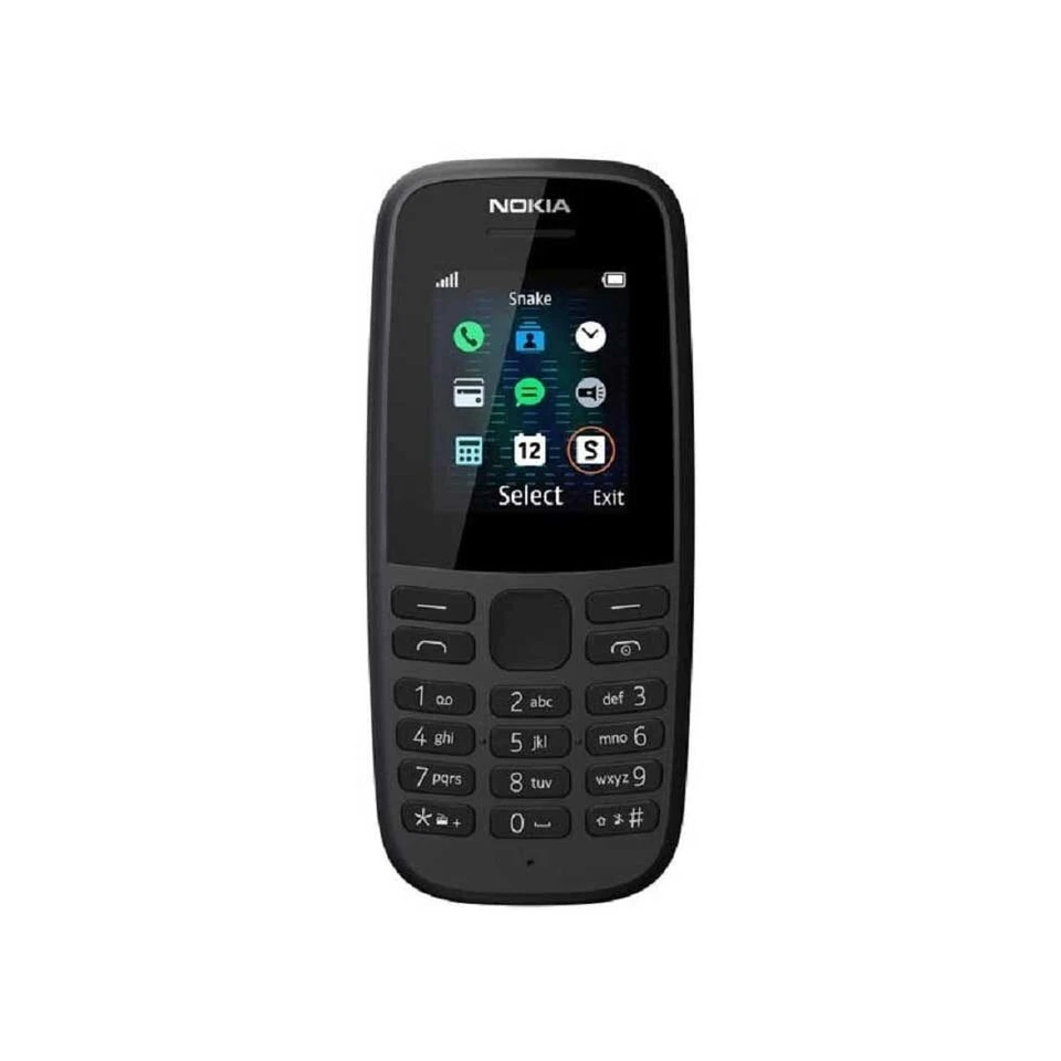 Nokia 105 2019 Dual Sim con Lingua Italia Nero - Immagine 1 di 4