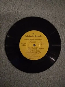 1970 33 1/3 RPM 7" Rec. Scholastic CC 0644 Curious George Rides a Bike Excellent - Picture 1 of 4