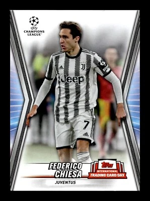 3-08-13 PWE READ 2023 Topps International Card Day ntcd-s14 federico chiesa - Image 1 of 2