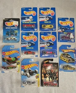 Hot Wheels Mixed Lot Of 10 Cars Various Years and Models NIP - Picture 1 of 11