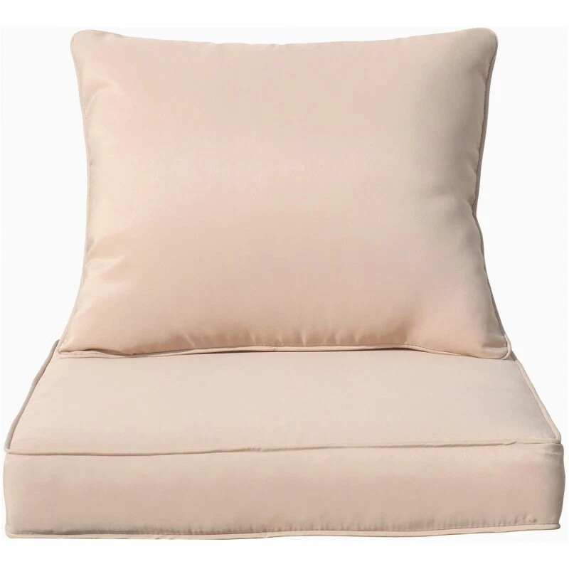 Outdoor Patio Chair Cushions Set 24X24X4" with Removable Covers Seat Cushion Set - Image 1 of 4