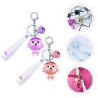 Cute Puppy Keychain Keyring with Bell for Car Keys Girls Boys Gift (2pcs)