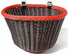 red bike basket
