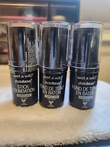 Wet n wild Photo Focus Stick Foundation 0.42 Oz Porcelain* Lot Of 3 - Picture 1 of 6