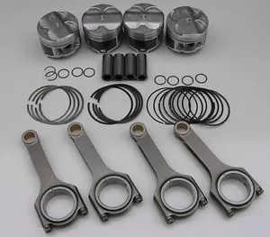 NIPPON RACING ITR PISTONS SCAT H-BEAM RODS 81MM STANDARD SIZE TYPE R GSR B18C - Picture 1 of 2