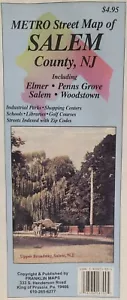 Mappa stradale Salem County New Jersey di Franklin Maps - Foto 1 di 2