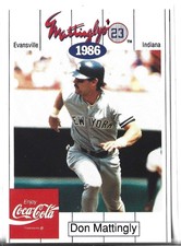 1991 Coca Cola Mattingly's 23 Don Mattingly #10