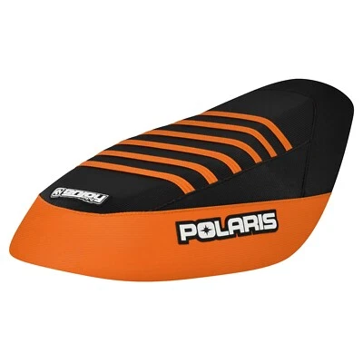 Polaris Pro RMK 2013-21 Seat Cover 600 800 Axys SKS  ORG/BLK/ORANGE 6rib #308 - Image 1 of 4