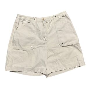 You Womens Lauren Polo Ralph Lauren Tan Front Pocket Summer Shorts Size 14