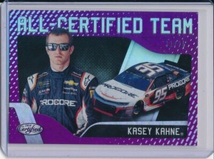 KASEY KAHNE 2018 PANINI CERTIFIED RACING ALL-CERTIFIED TEAM PURPLE PARALLEL /25