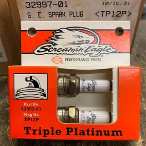 BOUGIES D'ALLUMAGE TRIPLE PLATINE PERF HARLEY SCREAMIN EAGLE TWIN CAM TOURING SOFTAIL - Photo 1 sur 2