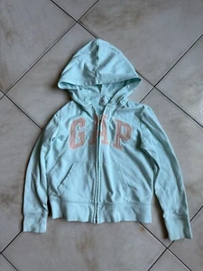 Girl Gap Full Zip Hoodie Sweatshirt Size M 8 Blue - Picture 1 of 2