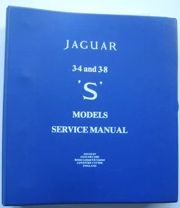 Jaguar 3.4 & 3.8 S Type Models original Service Manual (Workshop Manual) - Picture 1 of 2