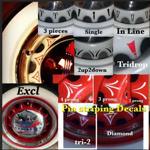 ARTILLERY WHEEL PINSTRIPING PIN STRIPING CHEVY BUICK DODGE - Bild 1 von 22