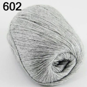 1ballx50g Super luxurious Pure soft 100% Cashmere Hand Knitting Yarn 602 Silver - Picture 1 of 24