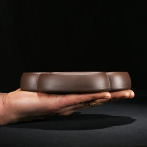 6.1in Chinese Vintage Yixing Zisha Clay Planter, Handmade Succulent Zen Bonsai  - Picture 1 of 6