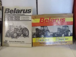 Belarus 505 2WD & 525 4WD Tractor Operator's Manual @ Sales Brochure 1970s - Picture 1 of 6
