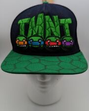 TMNT Ninja Turtles Chibi Hat Graphic Flat Bill Adjustable Cap Nickelodeon 2014