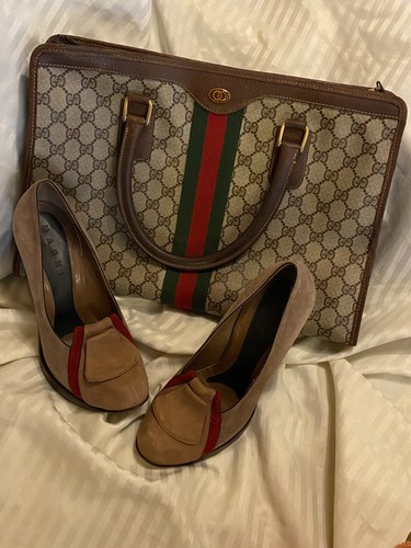 Gucci Vintage Sherry Line Boston Bag CG Ophidia Bag Scarpe Marni non incl