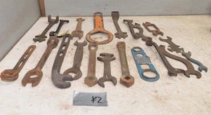 20 antique wrenches tractor implement buggy wagon monkey collectible tool lot K2 - Picture 1 of 10