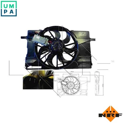 FAN ENGINE COOLING 47412 FOR D5204T5/5204T 2.0L D5244T8/5244T13/5244T9 2.4L 5cyl - Image 1 of 4