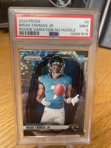 Prizm Brian Thomas Jr. 2024 Rookie Variation No Huddle PSA 9 Jags - Imagen 1 de 2