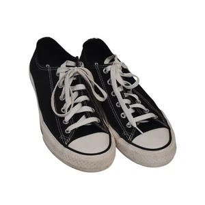 Converse All Star Women Size 5 Black Canvas Low-Top Sneakers Lace Up - Picture 1 of 6