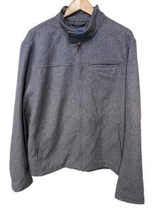 Chaqueta Old Navy Para Hombre Gris Cremallera Completa Mezcla Lana XL M02 U - Imagen 1 de 5