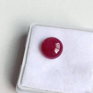 No Heat Natural Red Ruby Cabochon Polished Earth Mined Loose Gemstone 2.35 Ct - Picture 1 of 6