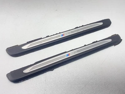 04-10 BMW E63 E64 M6 ¡Juego de molduras de umbral de entrada de puerta iluminado izquierda y derecha! OEM✅ Foto 1 de 4